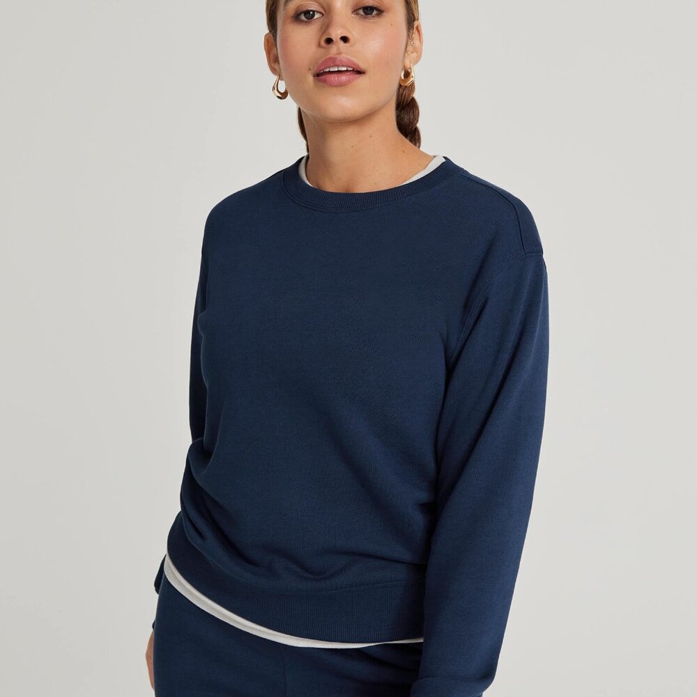 Allbirds Navy Blue Crewneck Sweatshirt Medium - Picture 5 of 5